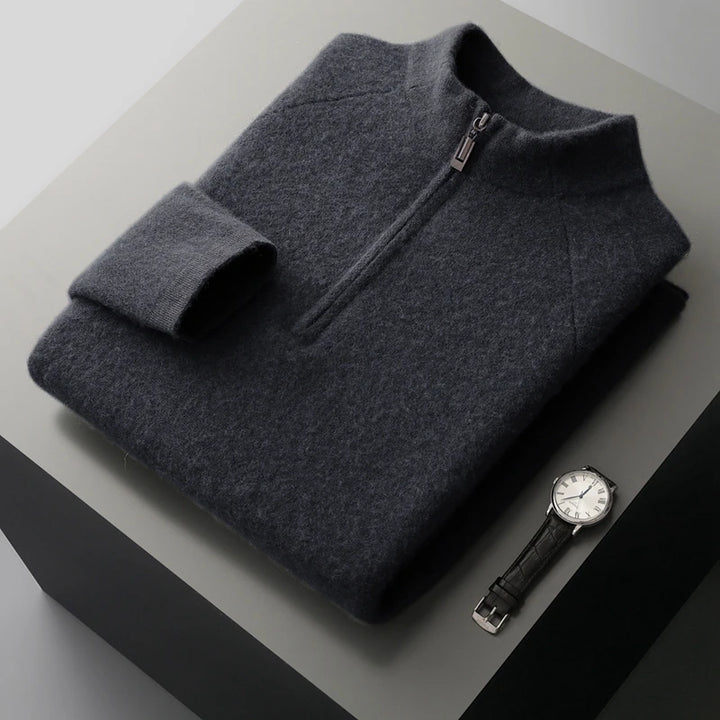Cashmere Half-Zip Sweater