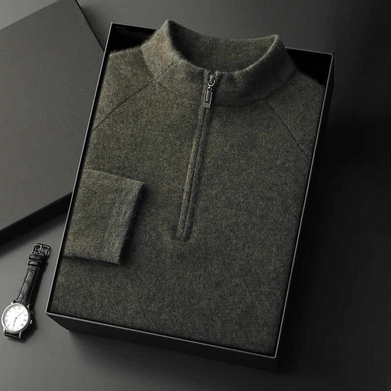 Cashmere Half-Zip Sweater