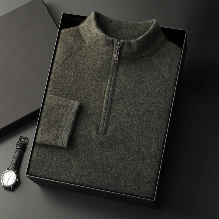Cashmere Half-Zip Sweater