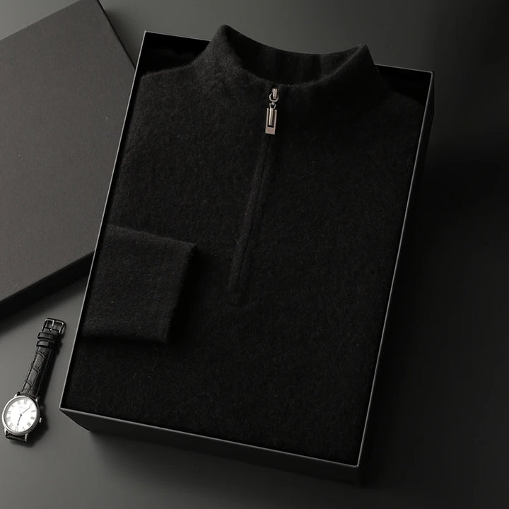 Cashmere Half-Zip Sweater