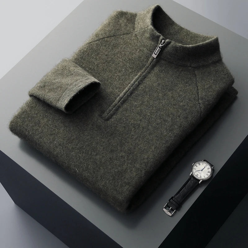 Cashmere Half-Zip Sweater