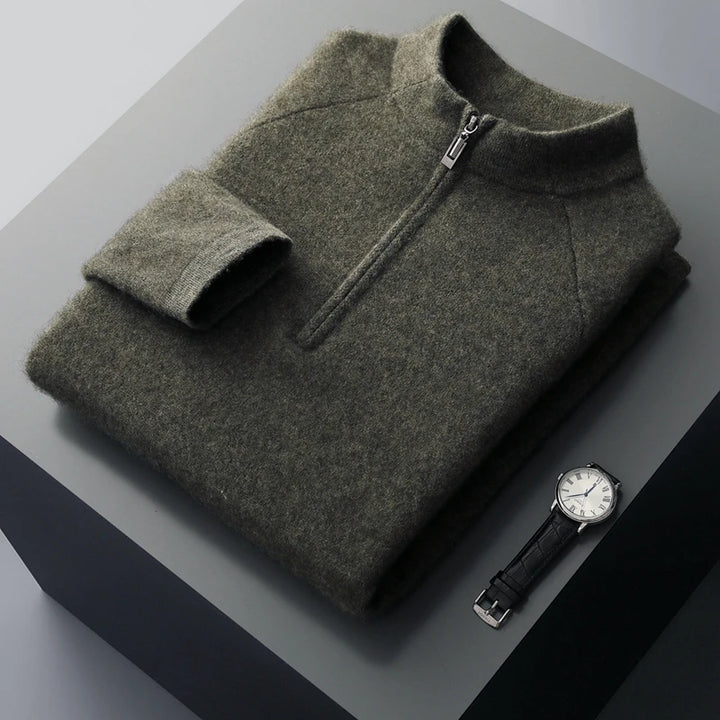 Cashmere Half-Zip Sweater