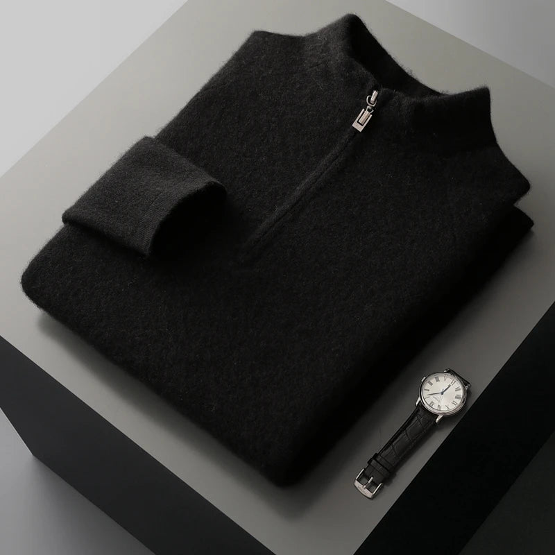 Cashmere Half-Zip Sweater