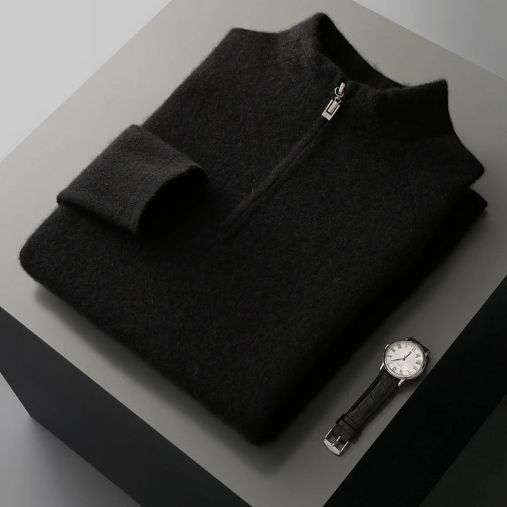 Cashmere Half-Zip Sweater