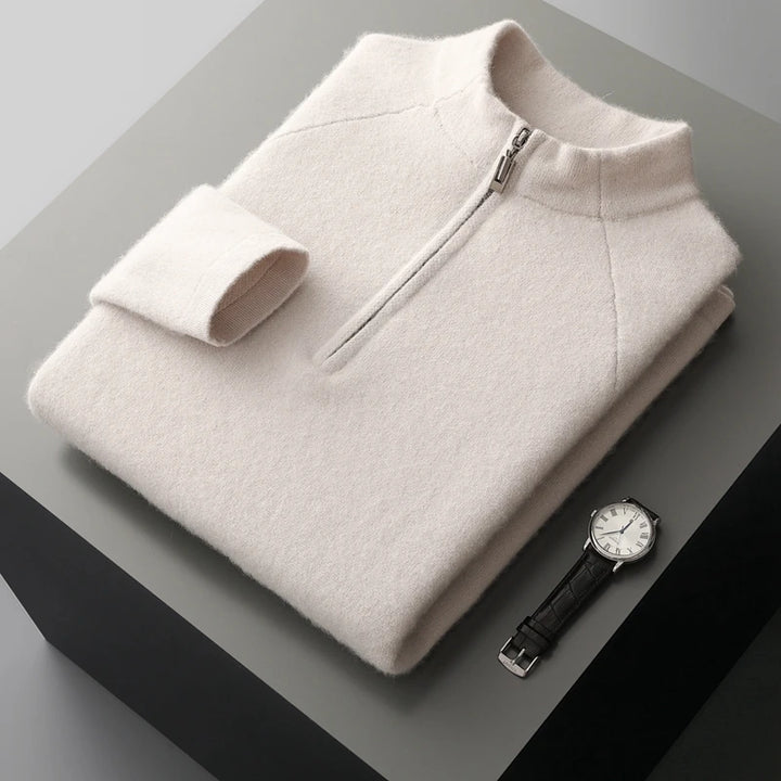 Cashmere Half-Zip Sweater
