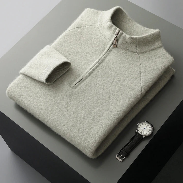 Cashmere Half-Zip Sweater