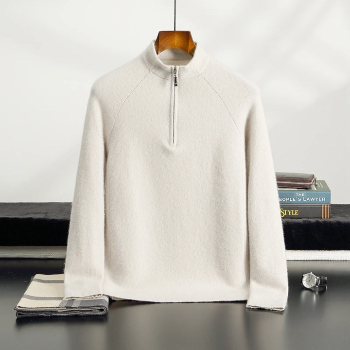 Cashmere Half-Zip Sweater