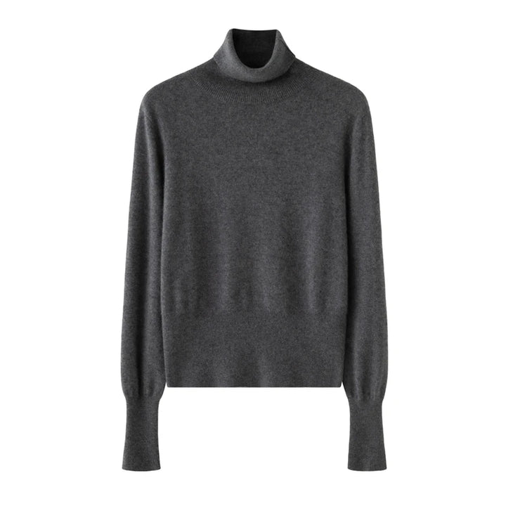 Cashmere High Neck Slim Fit Knit Sweater