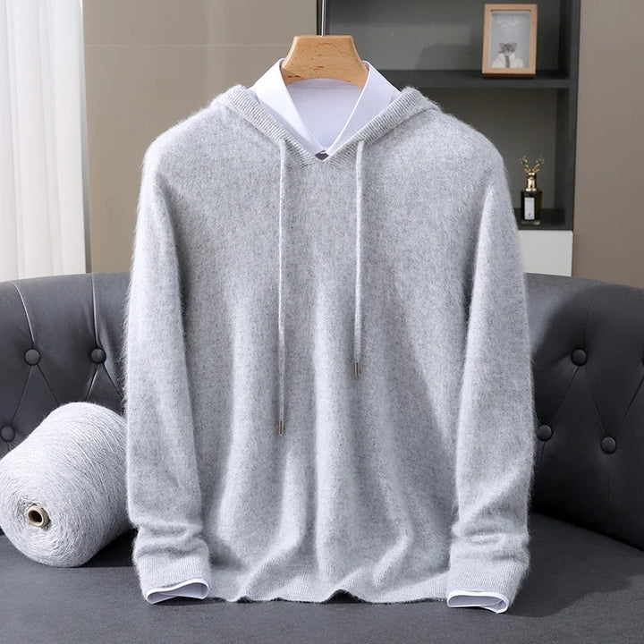 Cashmere Hooded Knit Sweater