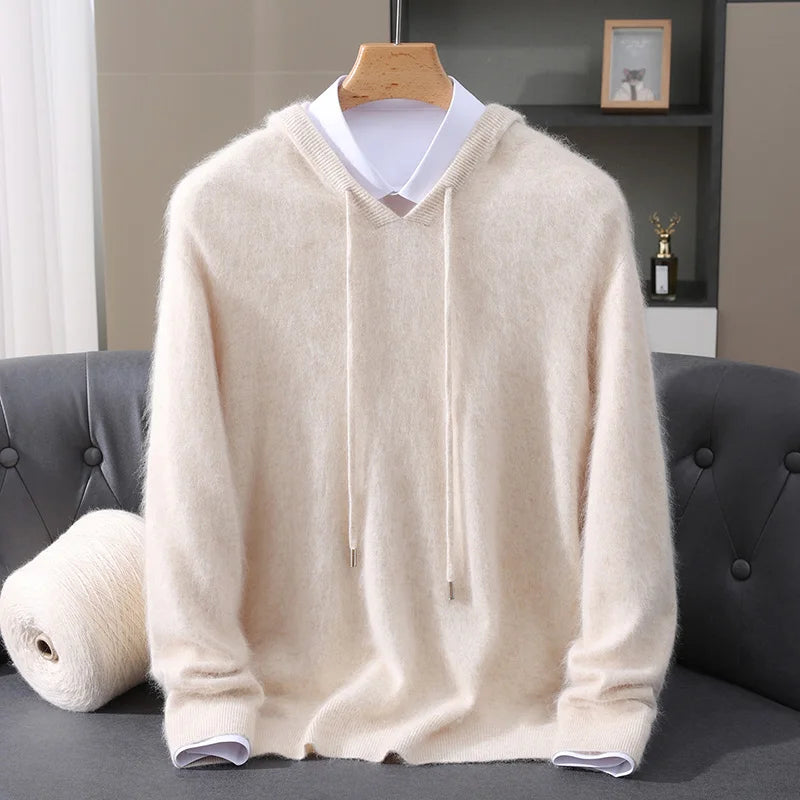 Cashmere Hooded Knit Sweater