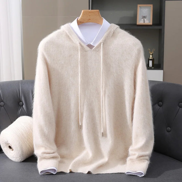 Cashmere Hooded Knit Sweater