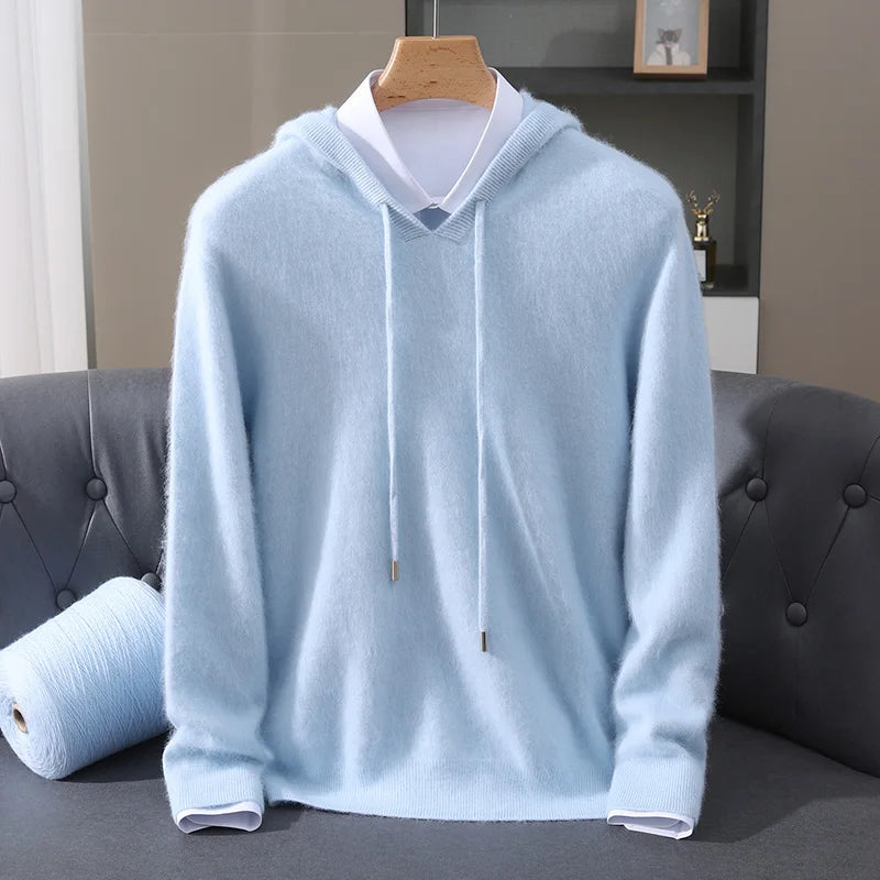 Cashmere Hooded Knit Sweater