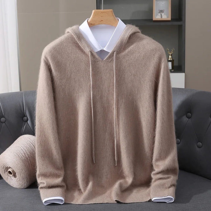 Cashmere Hooded Knit Sweater