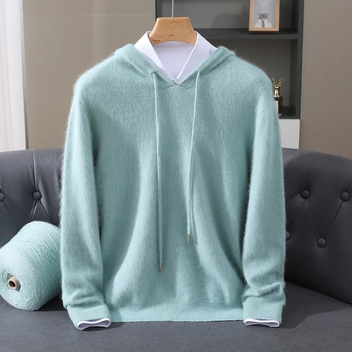 Cashmere Hooded Knit Sweater
