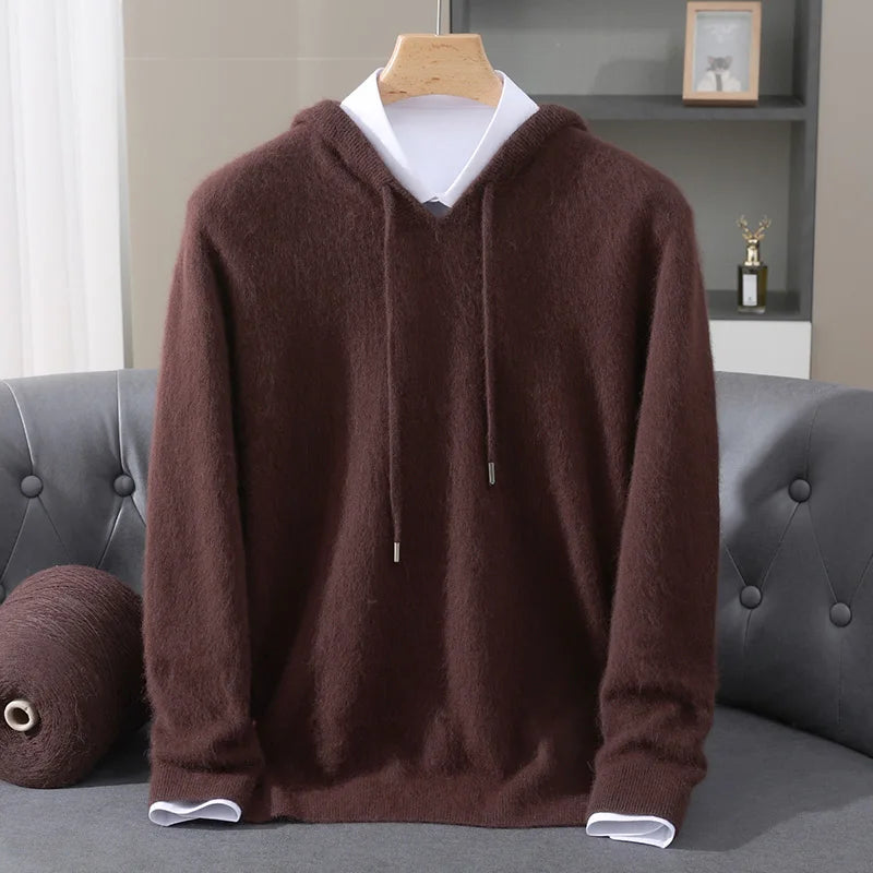 Cashmere Hooded Knit Sweater