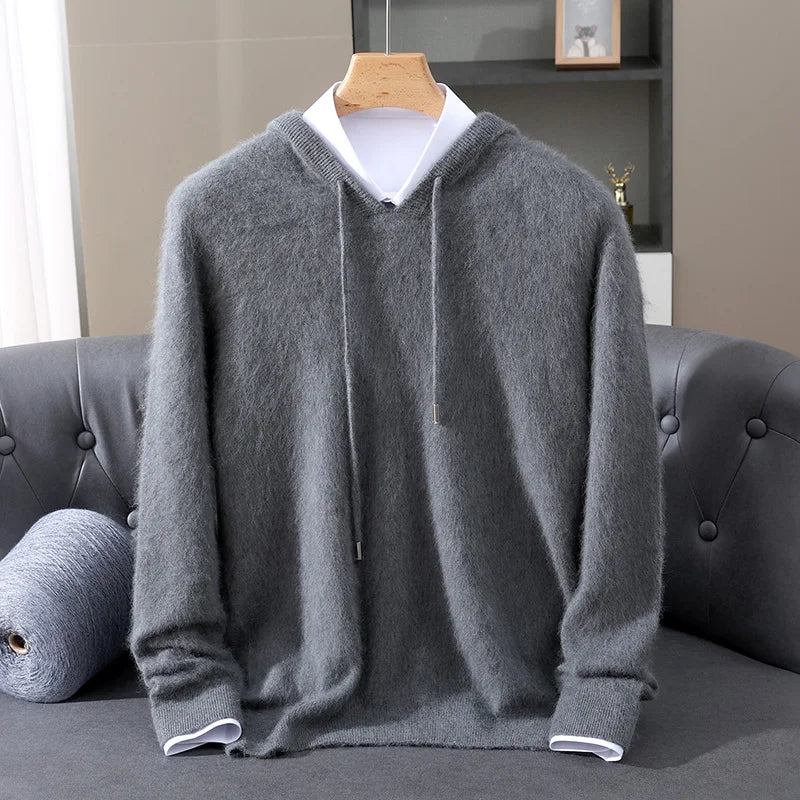 Cashmere Hooded Knit Sweater