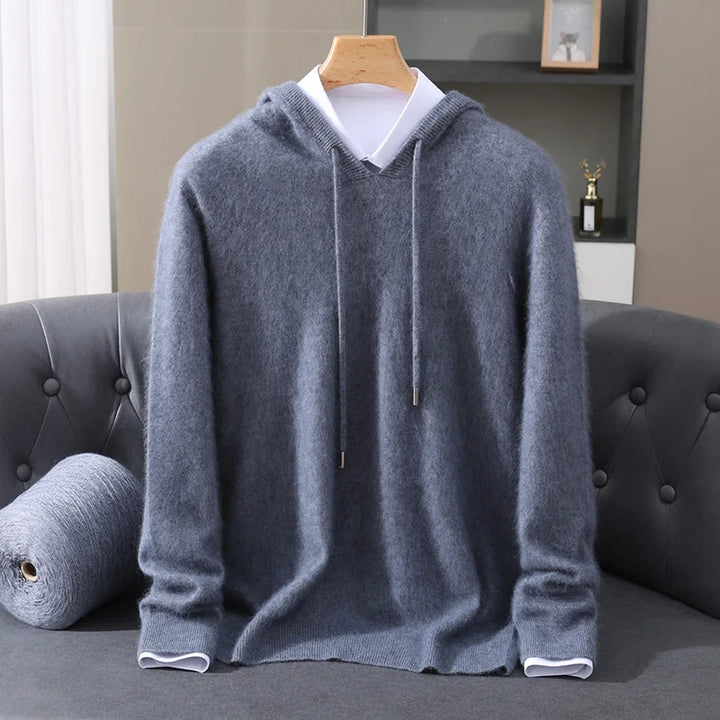 Cashmere Hooded Knit Sweater