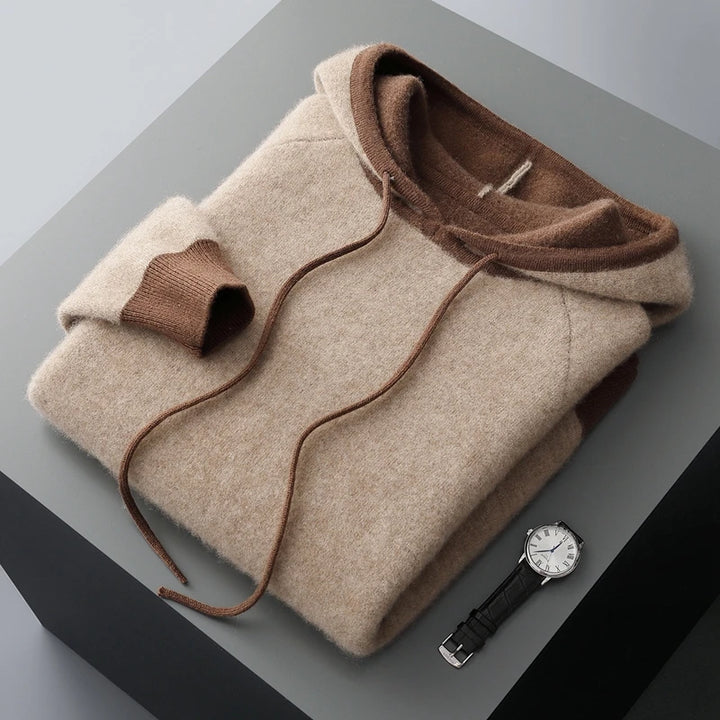  Cashmere Hooded Pullover