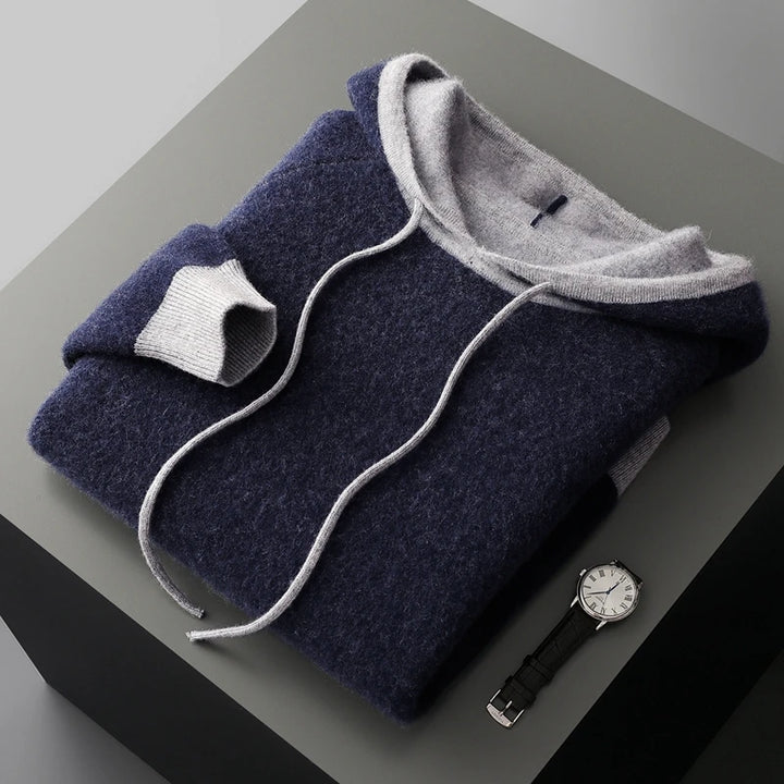  Cashmere Hooded Pullover
