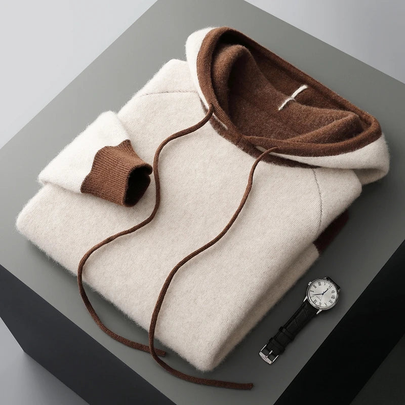  Cashmere Hooded Pullover