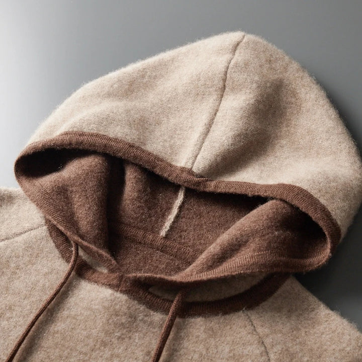  Cashmere Hooded Pullover