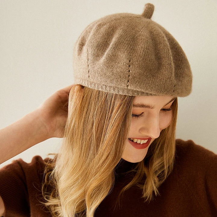 Cashmere Knit Beret