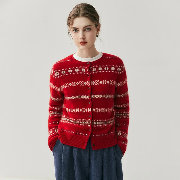 Cashmere Knit Cardigan Scarf