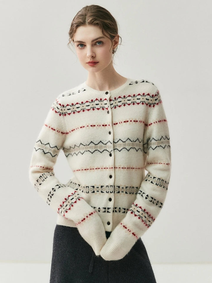 Cashmere Knit Cardigan Scarf