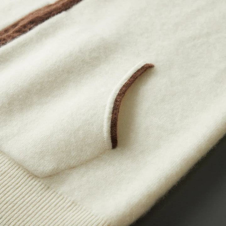 Cashmere Knit Full-Zip Hoodie