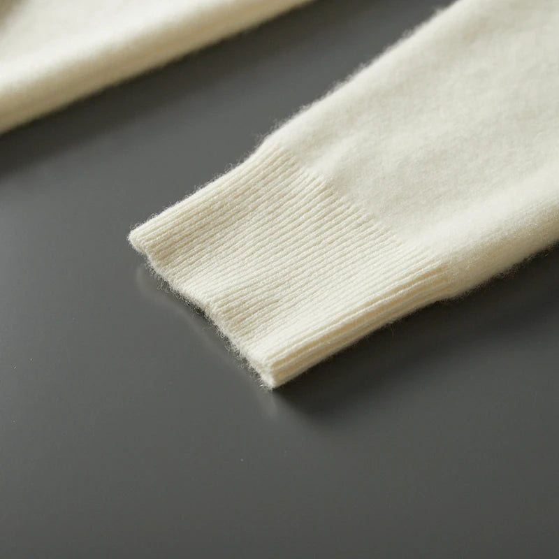 Cashmere Knit Full-Zip Hoodie