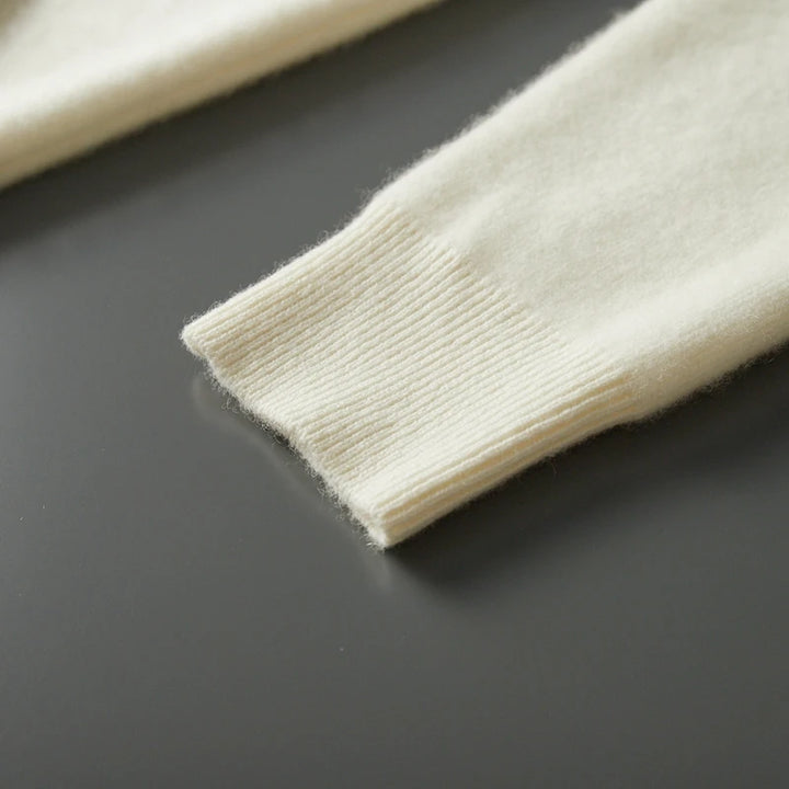Cashmere Knit Full-Zip Hoodie