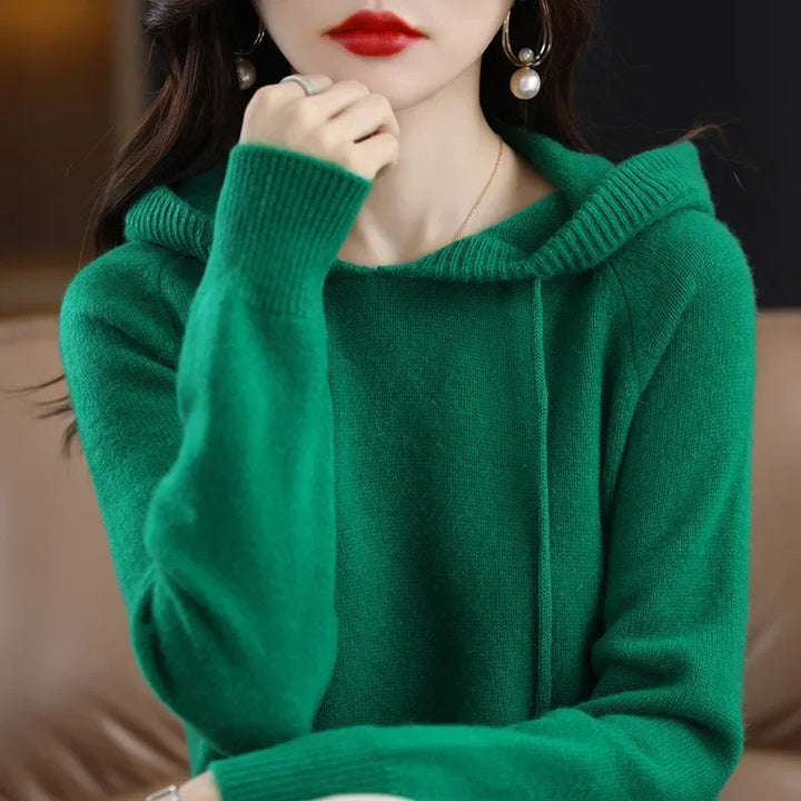 Cashmere Knit Hooded Sweater