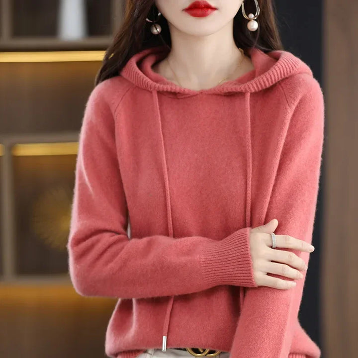 Cashmere Knit Hooded Sweater