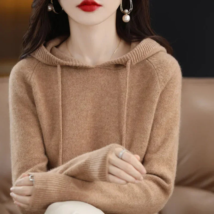 Cashmere Knit Hooded Sweater