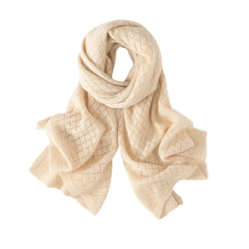 Cashmere Knit Poncho Scarf