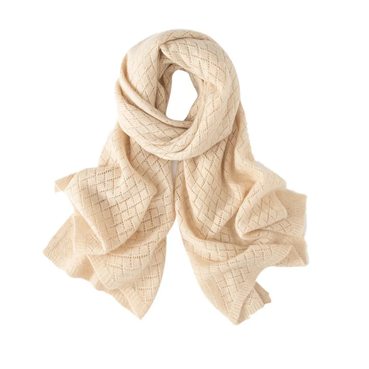 Cashmere Knit Poncho Scarf