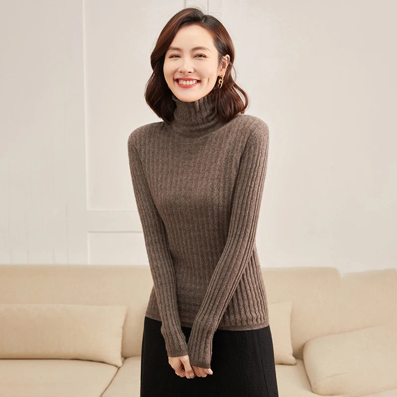 Cashmere Mock Neck Sweater