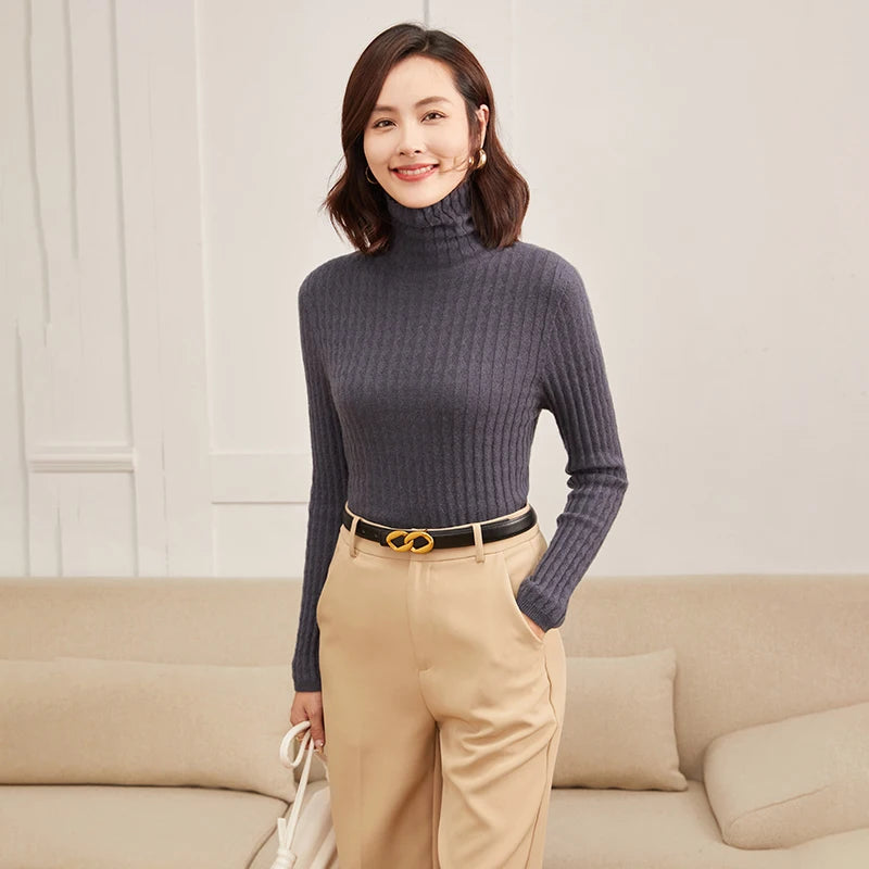 Cashmere Mock Neck Sweater