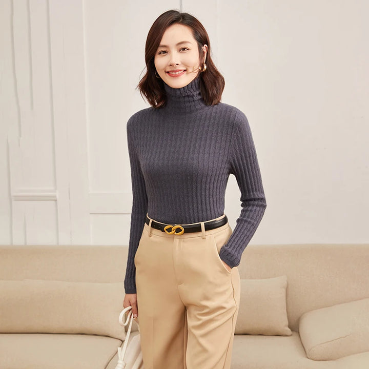 Cashmere Mock Neck Sweater