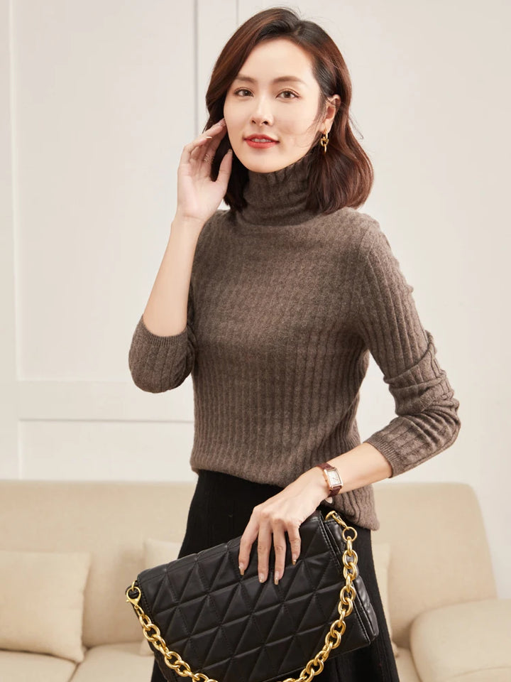 Cashmere Mock Neck Sweater