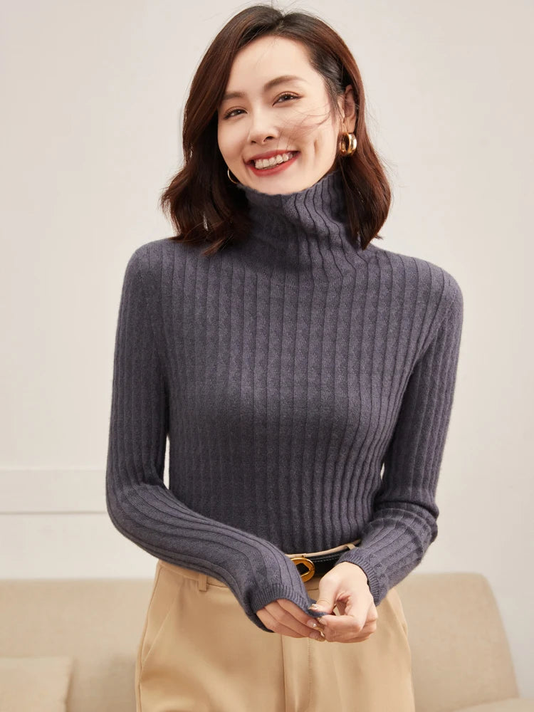 Cashmere Mock Neck Sweater