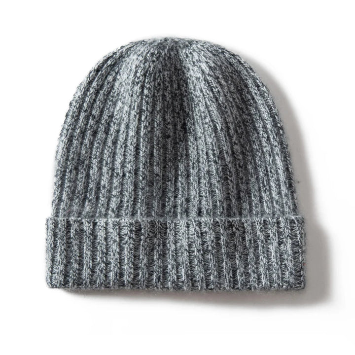 Cashmere Ribbed Cuffed Beanie