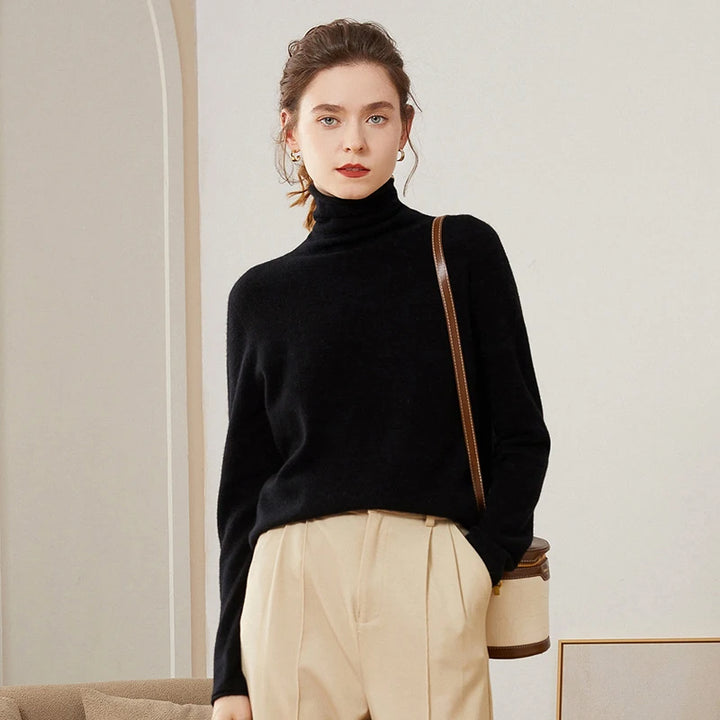 Pure Cashmere Turtleneck Sweater