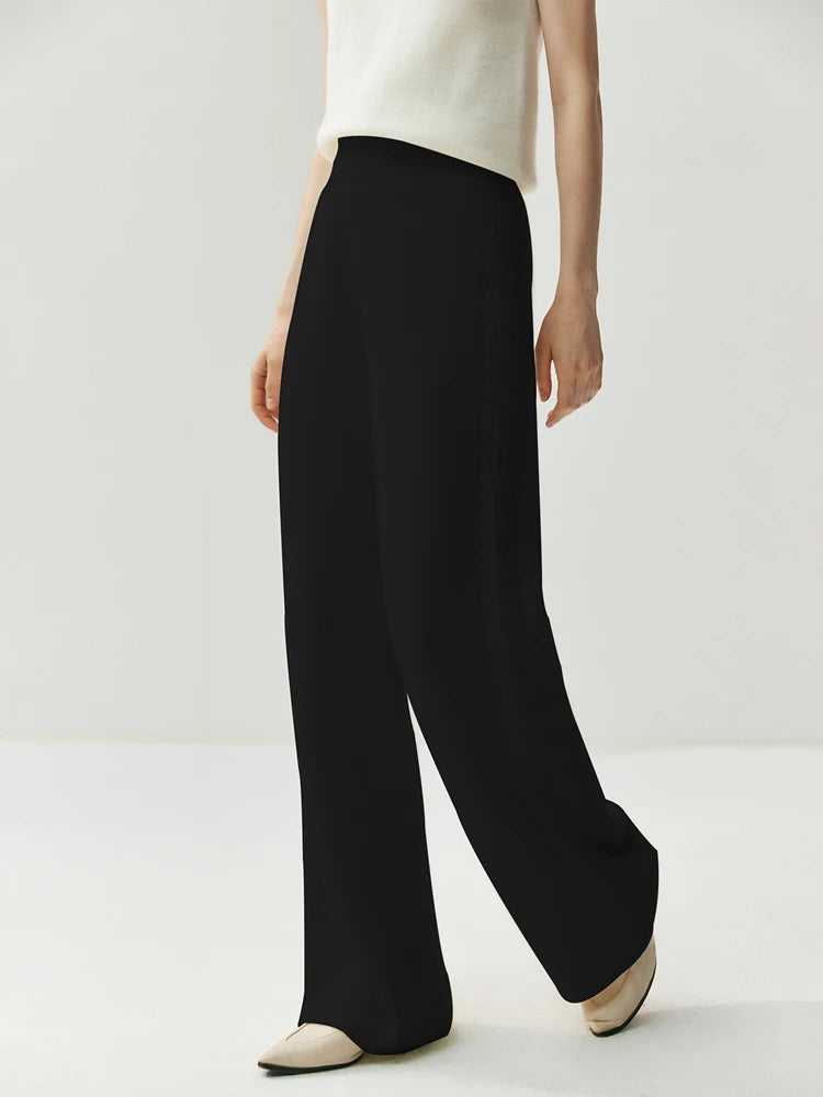 Cashmere Wide-Leg Knit Lounge Trousers