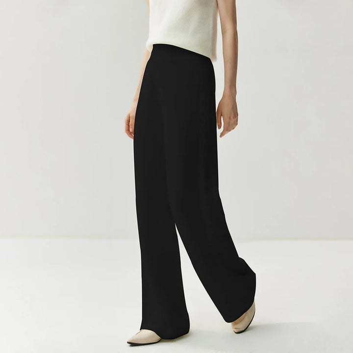 Cashmere Wide-Leg Knit Lounge Trousers