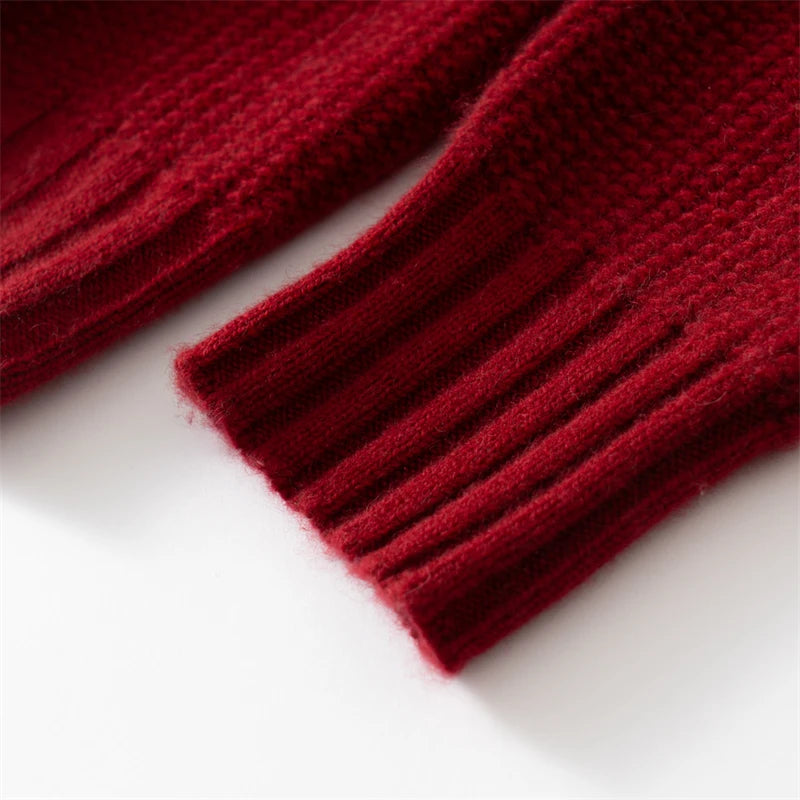 Cashmere Zip-Up Ribbed Cardigan