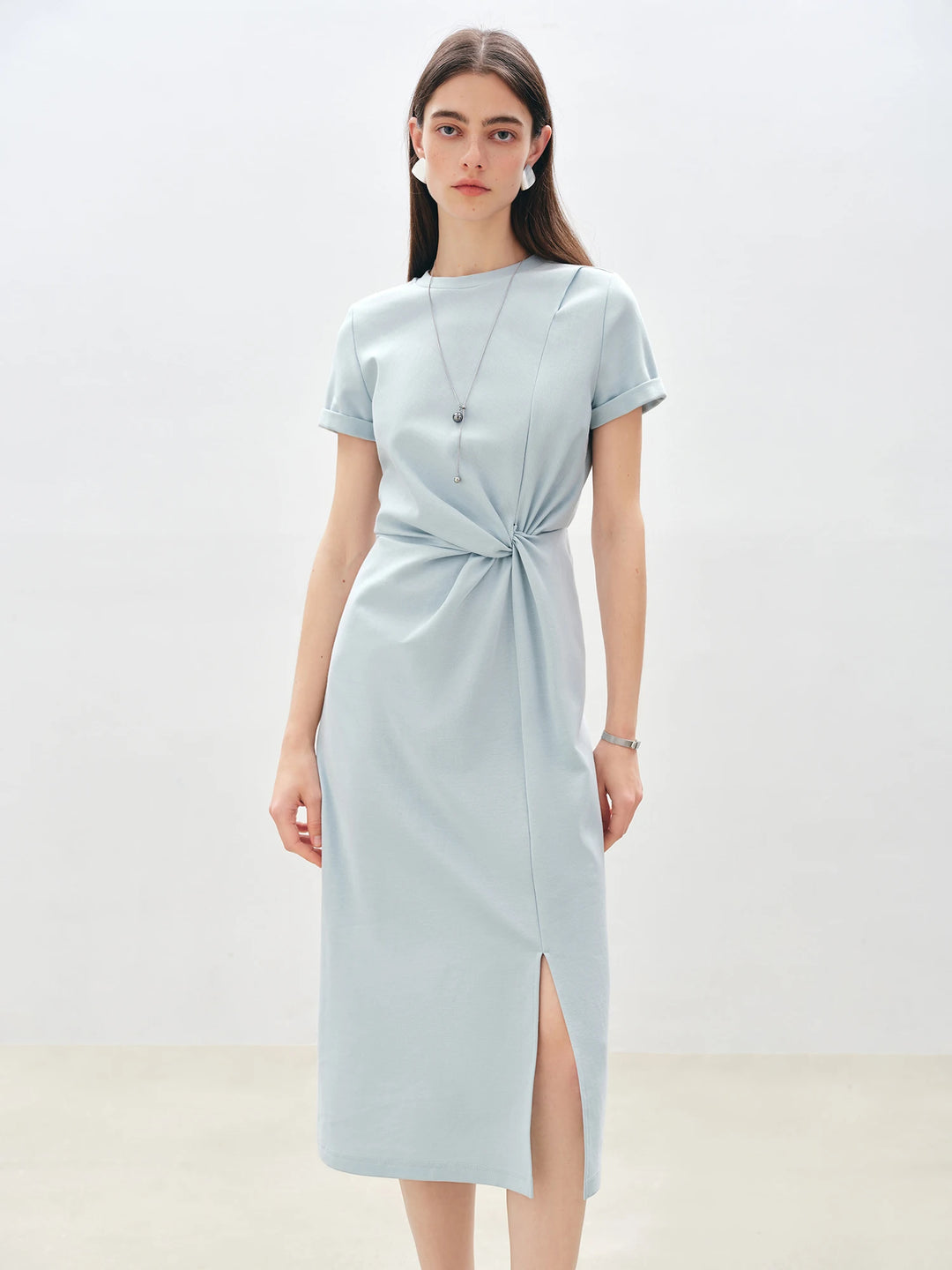 Chic Knotted Midi Dress