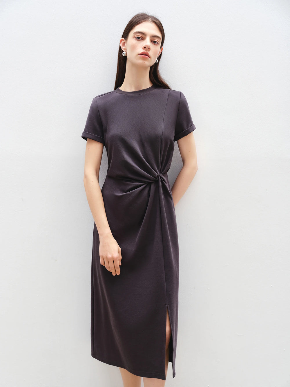 Chic Knotted Midi Dress