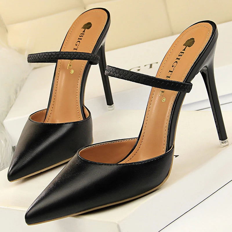 Chic Pointed-Toe Stiletto Heels Slip-On