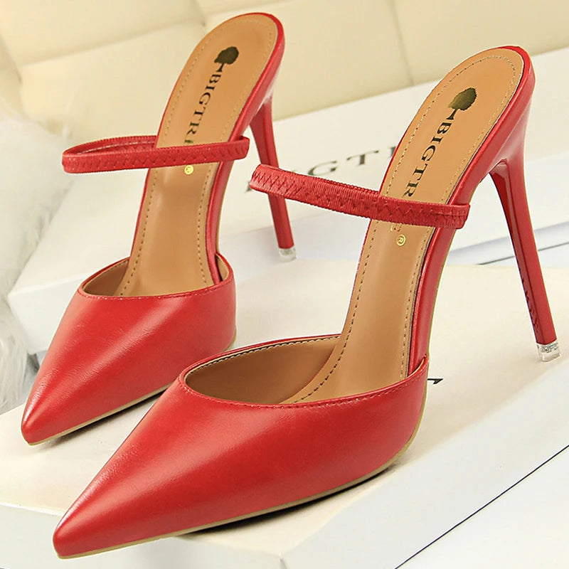 Chic Pointed-Toe Stiletto Heels Slip-On